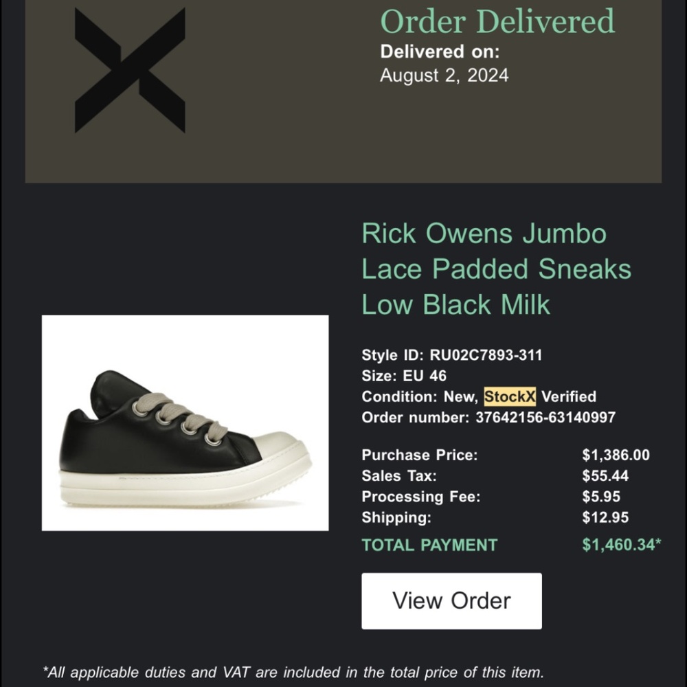 Rick Owens Low Padded